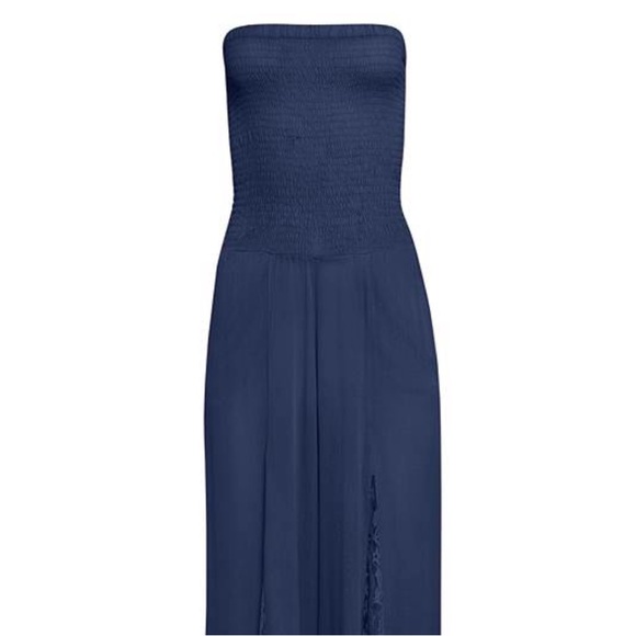 Sold elsewhere Lace Inset Jumpsuit M Navy Blue Brand New - Picture 10 of 11